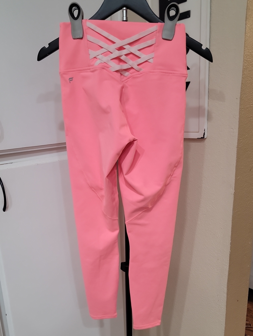 Fabletica Pink Crisscross Back Active Leggings